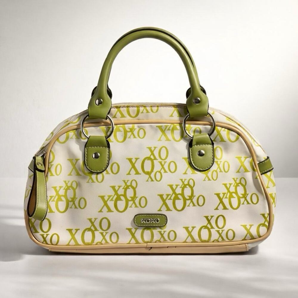 Vintage Y2K XOXO Signature Logo Multicolor FauxLeather Top Handle Handbag Purse